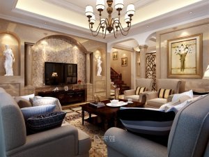 上海装修新古典风格效果图 重现优雅与奢华的完美融合